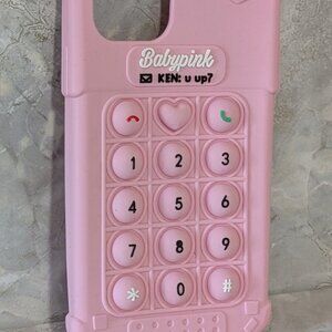 BabyPink and Ken "You Up" Text Message - iPhone 12/12Pro Cell Phone Case FIDGET